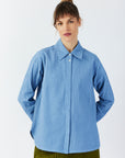 LAPEL PLEAT SHIRT