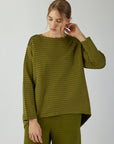 DIP HEM JERSEY PULLOVER