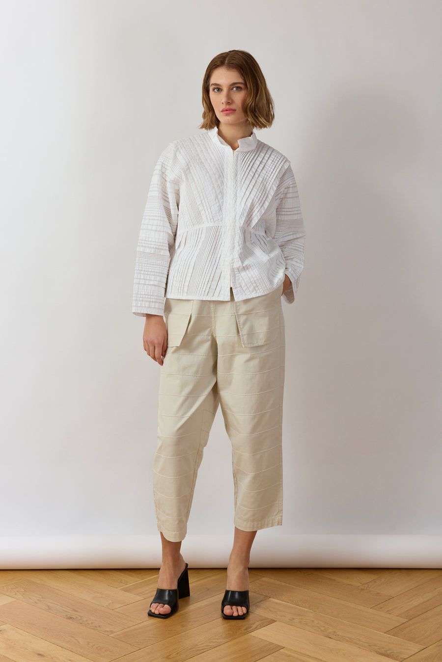 THICK PLEAT OVERSHIRT