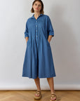 CALICO SHIRT DRESS