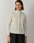 HIGH COLLAR OVERSHIRT