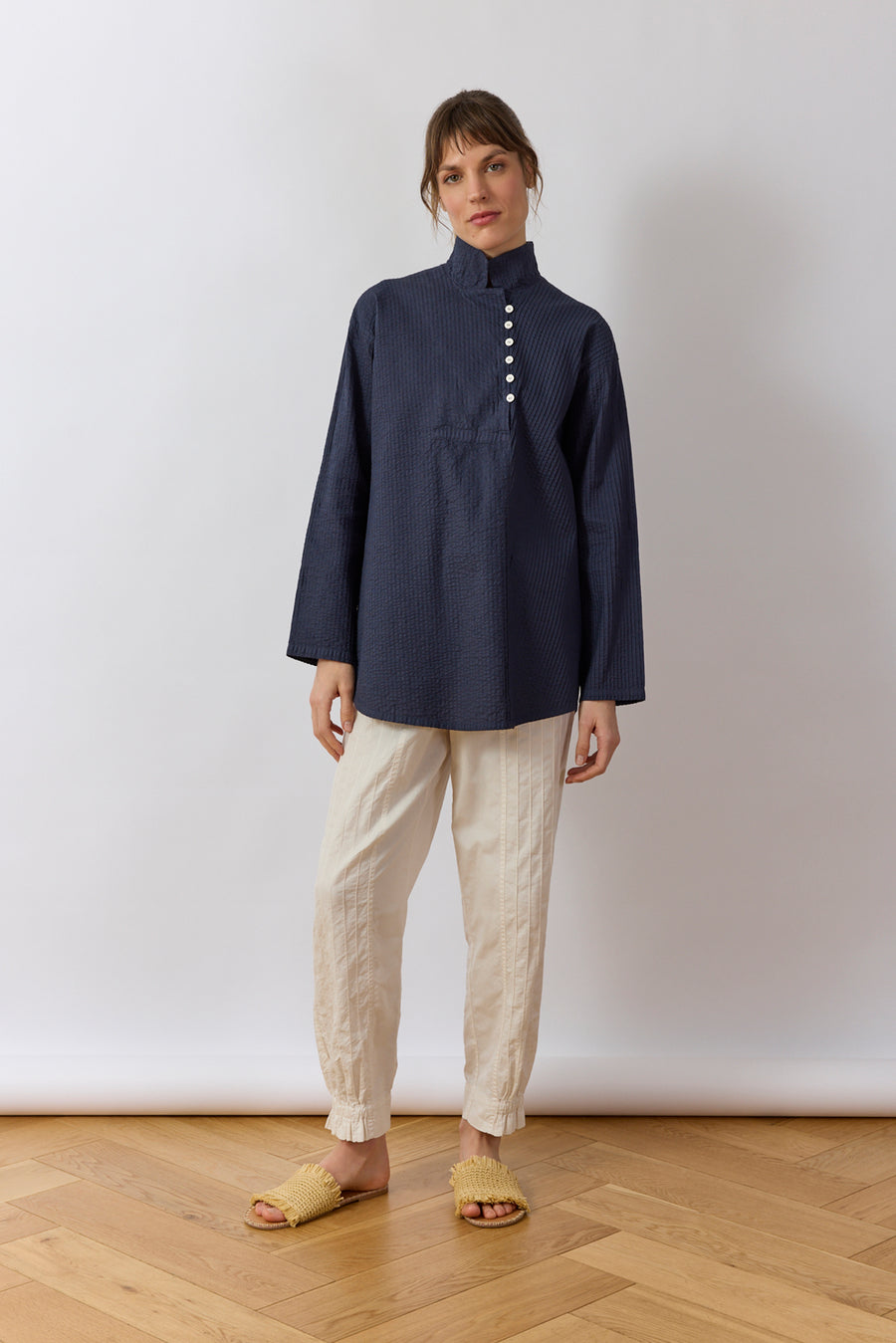 PINTUCK TUNIC SHIRT