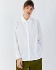 LAPEL PLEAT SHIRT