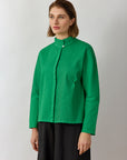 HIGH COLLAR OVERSHIRT