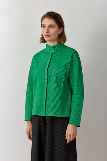 HIGH COLLAR OVERSHIRT