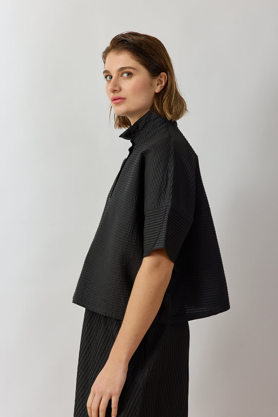 CLASSIC PINTUCK OVERSHIRT