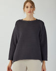 DIP HEM JERSEY PULLOVER