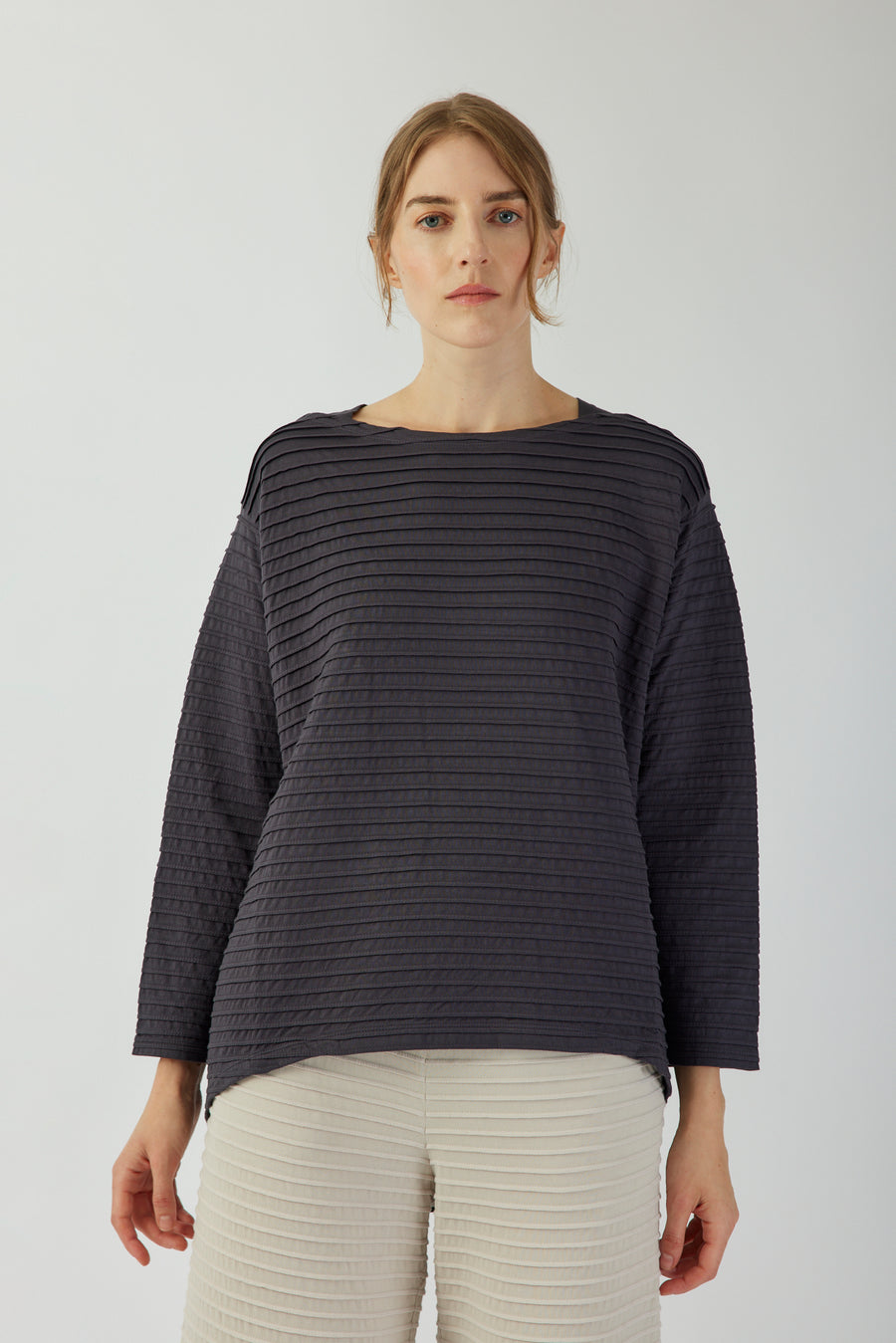 DIP HEM JERSEY PULLOVER