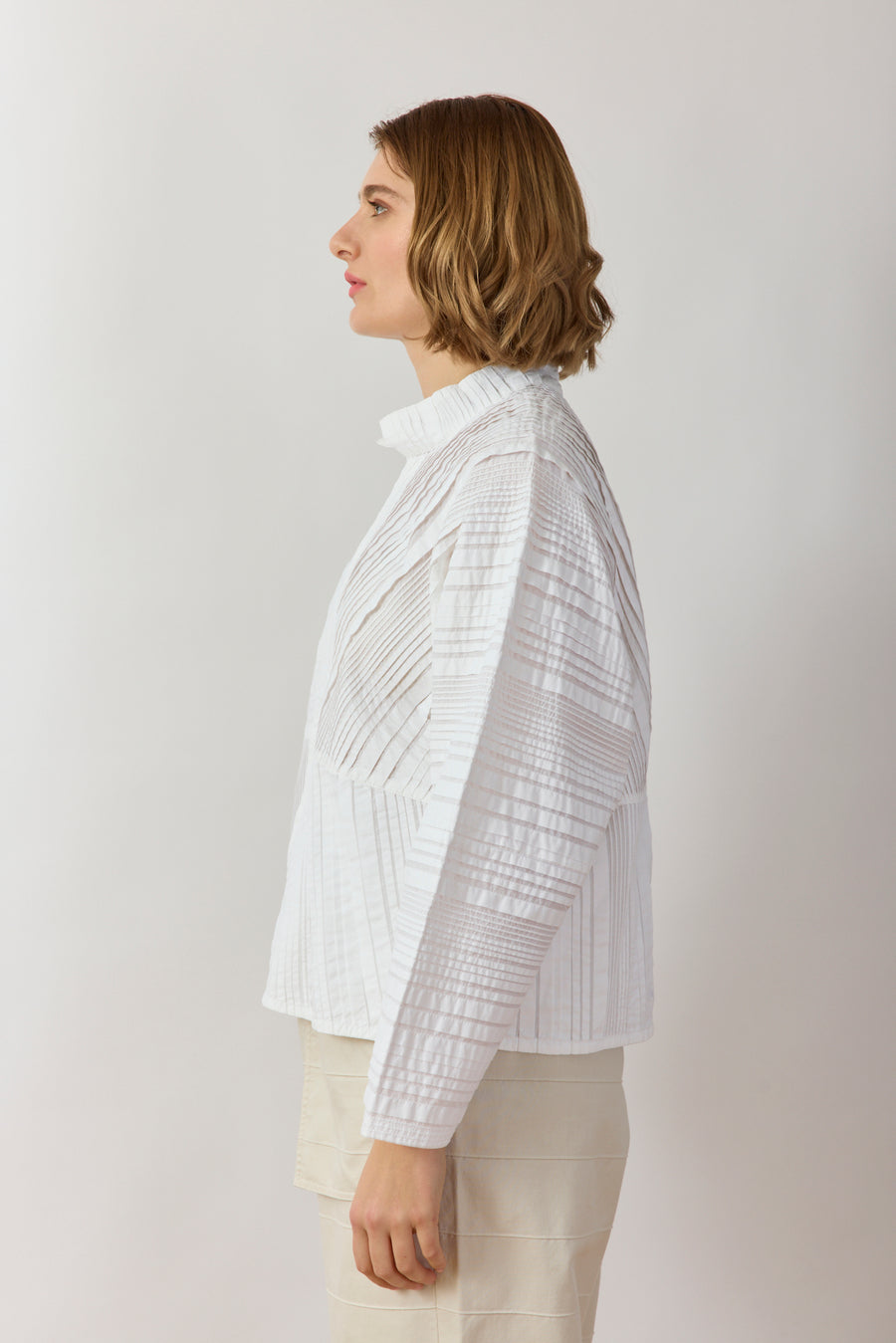 THICK PLEAT OVERSHIRT