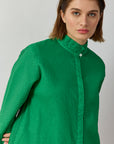 HIGH COLLAR OVERSHIRT