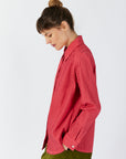 LAPEL PLEAT SHIRT