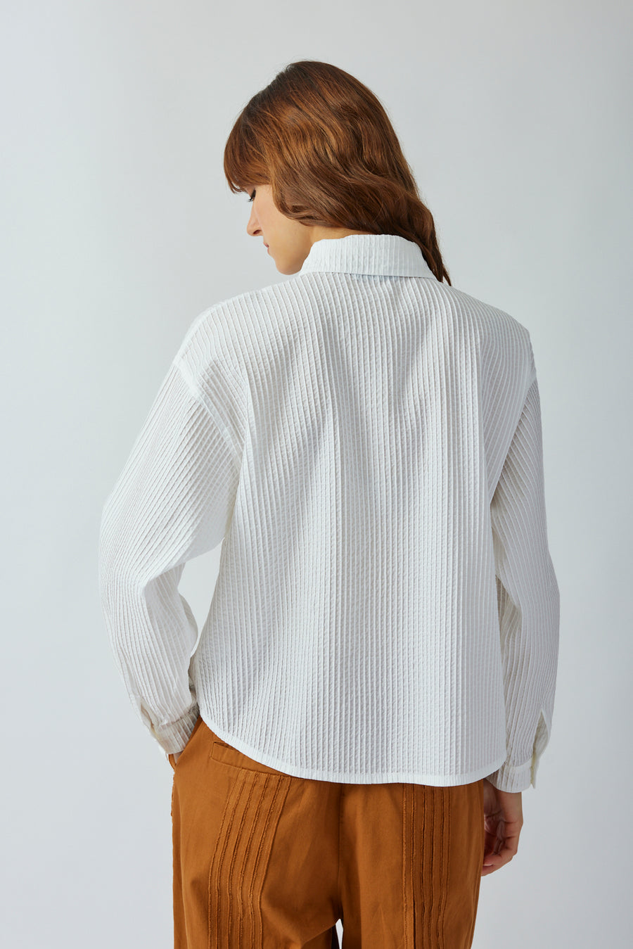 SLIT COLLAR SHIRT