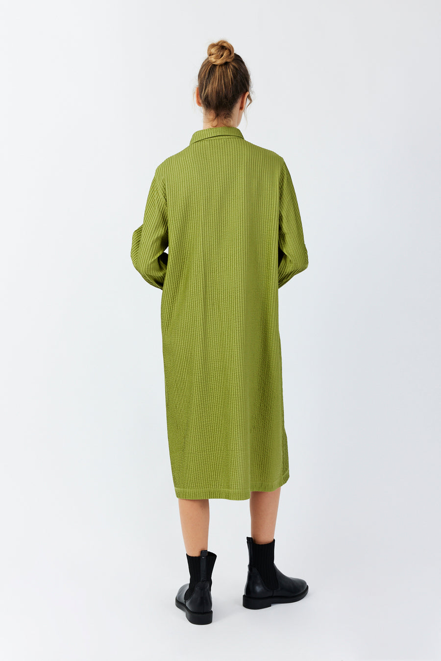 SOFT TWILL PINTUCK DRESS