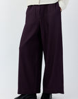 SOFT TWILL PINTUCK TROUSERS