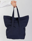 FOLDOVER NYLON TOTE BAG