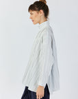 PLEATED OVERSHIRT