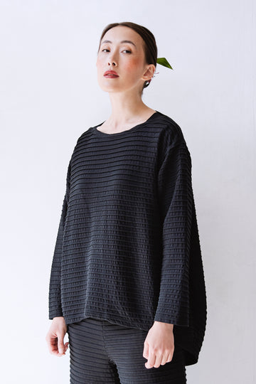 DIP HEM JERSEY PULLOVER