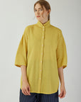 SHIRT TAIL VOILE SHIRT