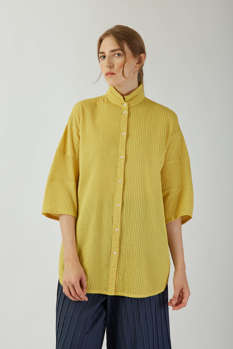 SHIRT TAIL VOILE SHIRT